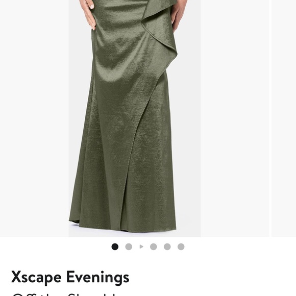 Xscape Olive Green Maxi Dress - Picture 1 of 4